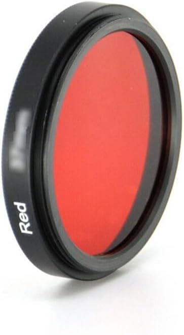 37 40.5 43 46 49 52 55 58 62 67 72 77 82mm DSLR Lens Red Orange Yellow Green Blue Purple Color Filter(30mm,red)