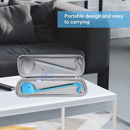 Mosiso Carrying Case Compatible With Otamatone English Edition Japanese Electronic Musical Instrument Portable Synthesizer, Protective Instrumental Music Storage Bag With Hand Strap, Turquoise #TOP5
