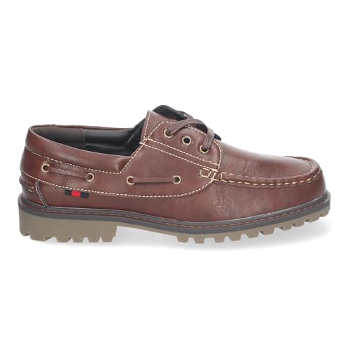 Mocasines elegantes de hombre con cordones y suela dentada resistente 2