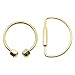 PPFISH Durable Brass Screw Lock Clip Key Chain Ring, Simple Style Car Keychain for Men Women (Pack of 2) (D+O)