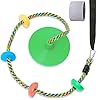 Enfants Arbres balançoire arrière - Cour Simple Soucoupe Corde Escalade siège intérieur extérieur Aire de Jeux Arbres balançoire Ensemble Accessoires avec épaississement 4 Pieds Sangle Verte