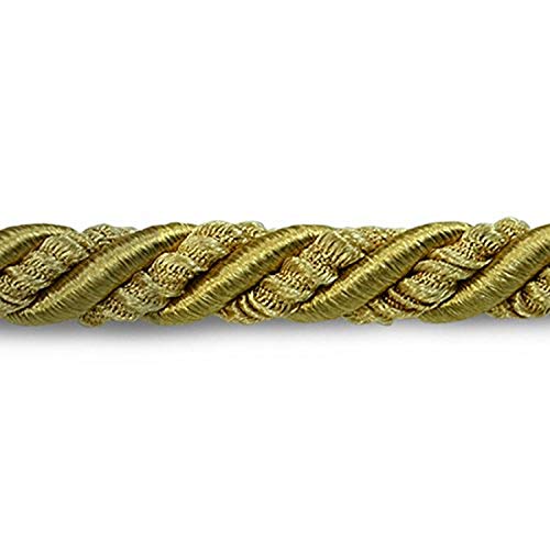 Trims by the Yard Sylvia 1/4" Decorative Cord Trim | Gold| (20 yard cut)