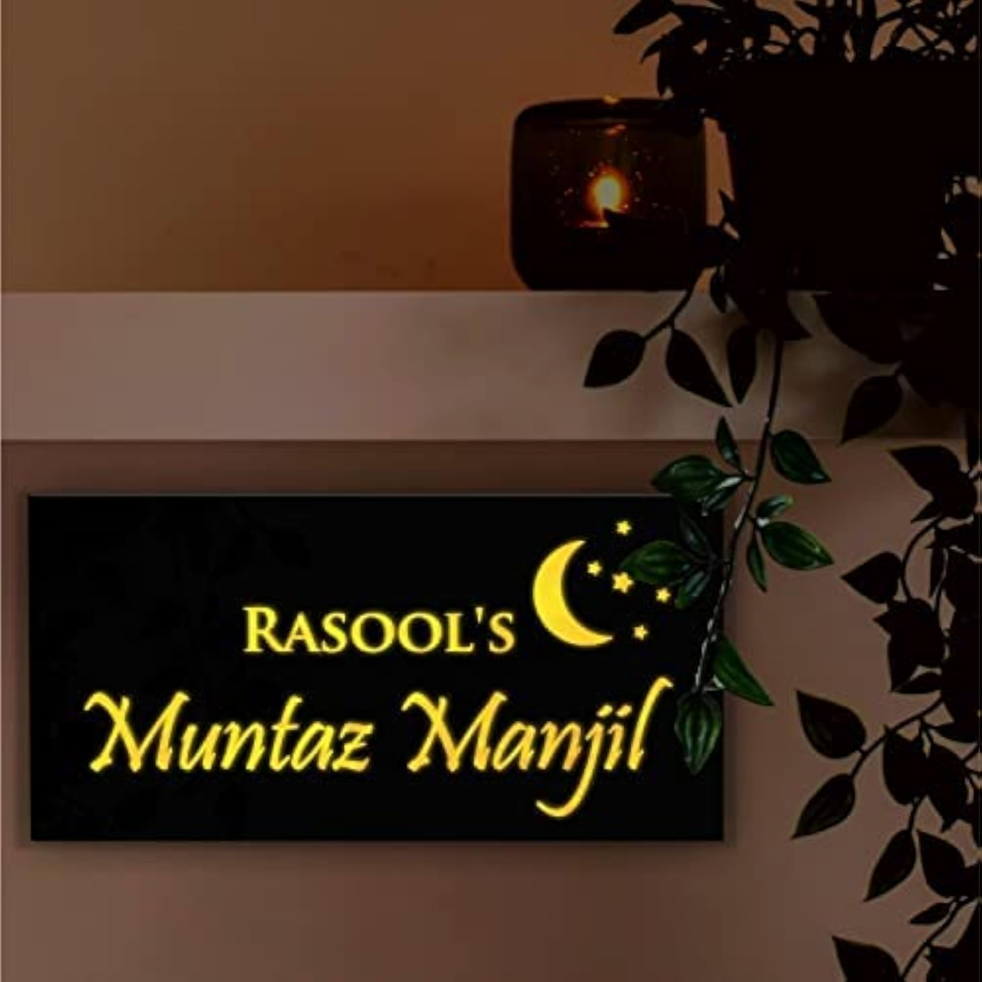 Personalized Name Plate - Waterproof Acrylic LED Name Plate