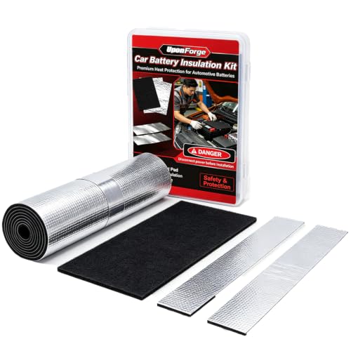 UponForge Car Battery Insulation Kit Heat Shield Thermal Wrap Blanket for Car…