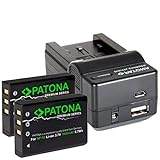 Lieferumfang: 1x Patona Ladegerät, 1x Ladeschale für Fujifilm NP-95, 1x Auto-Adapter, 2x Bundlestar (PATONA) Ersatzakku für Fujifilm NP-95