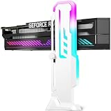 GPU Support Bracket, GSCOLER Universal Graphics Card Support, 60-163mm Adjustable Anti Sag GPU Stand for Universal Video Cards, 16.8M RGB Modes GPU Brace with Magnet & Non-Slip Base for Heavy-Duty GPU