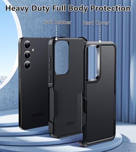 Fntcase QH2H1-SS24-01 For Samsung Galaxy S24 Case:Dual Layer Rugged Protective Phone Cover thumb #2