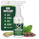 Donaldson Farms Bird Repellent Spray – Outdoor Formula to Keep Birds Away – Pigeon, Woodpecker, Sparrow, Duck & Goose Deterrent – Efficient Bird Spray for Roofs, Yards, Patios, Balconies, Homes
