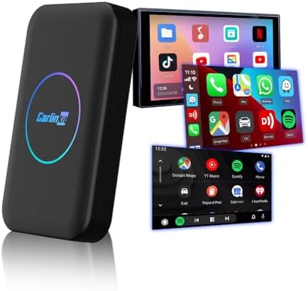 Carlinkit Tbox LITE S (Upgrade), 5-in-1 Superior Android Ai Box with 4+32GB HDMI Output, Comes with Google Play Store/Netflix/YouTube in-Car Entertainment System, Certified with Google GMS