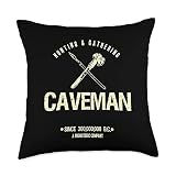 Caveman Company T Throw Pillow