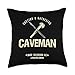 Caveman Company T Throw Pillow