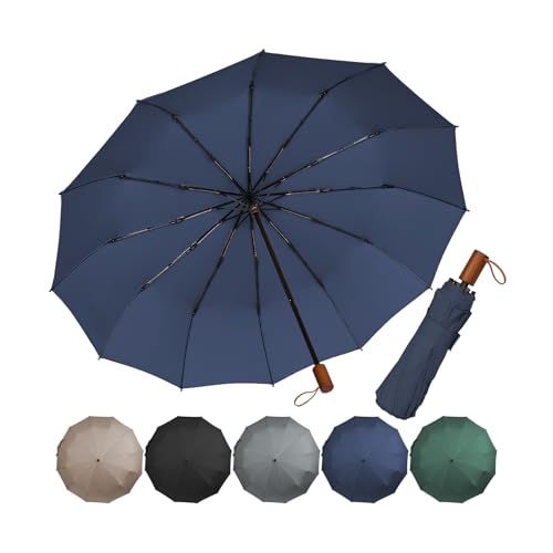 Parapluie solide mais léger CMBSSTFC haut de gamme automatique 12 baleines