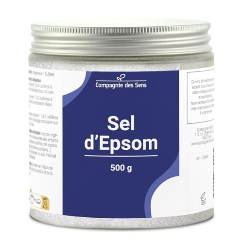 Sel d'Epsom - 500g - Sel pour le bain, gommages, bain de pieds