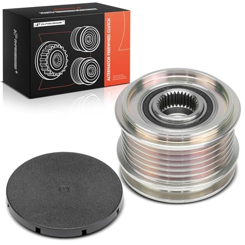 A-Premium Alternator Freewheel Clutch Pulley 6 Grooves Compatible with Volkswagen Jetta 1999-2015 Passat 2006-2009 2012-2014 Golf 1999-2006 2010-2014 Beetle CC Eos GTI & Audi A3 TT CW