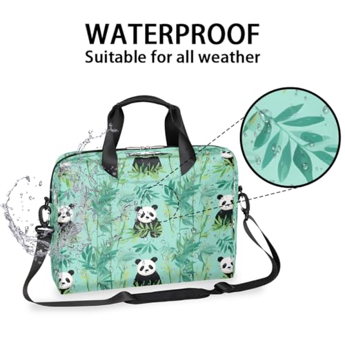 Maletín para portátil con diseño Panda Leaves 16'' miniatura 2
