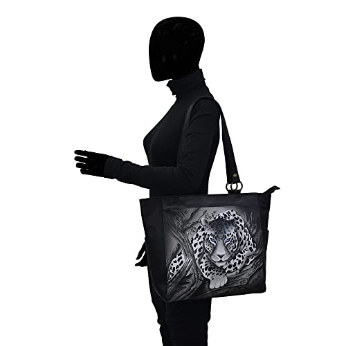 Anna by Anuschka Women's Original Genuine Leather Hand-Painted Large Shoulder Tote - Leather Handbag for Women3