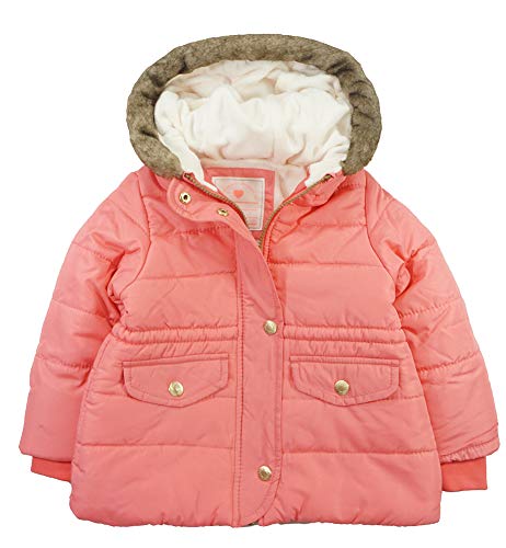Carter's Little Girls' Navy & Gold Dot Outerwear Coat