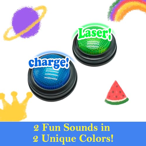 Gelabur 2-Pack Quiz Game Buzzers for Trivia Games, Answer Buzzers with Lights and Sound, Classroom Game Show Style Buzzer Buttons for Team Games by Gelabur - Image 4