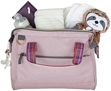 Stylish Compact Baby Diaper Bag Tote, Multi-Functional, Waterproof, Durable, Travel Baby Bags for Mom - Pink