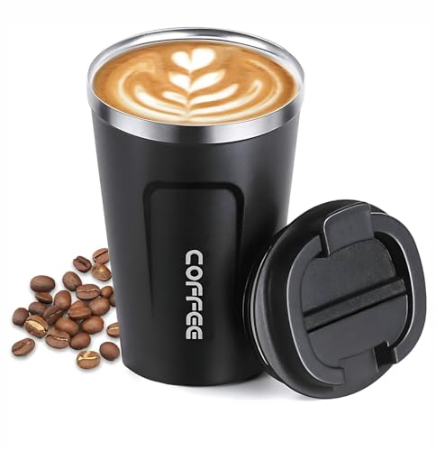 Image of Arviz Coffee Travel Mug, Spill Proof Insulated Tumbler with Lid, Vacuum Insulation Stainless Steel Reusable Cup for Hot & Cold Drinks, Portable Coffee Travel Mug for Office & Home