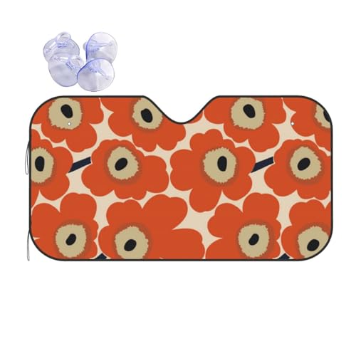 美しい花々 車用サンシェード アニメ サンシェード フロントサンシェード 日除け 遮光 吸盤 軽自動車 紫外線カット フロント おしゃれ 可愛 デザイン アニメキャラクター 夏対策 人気車用品