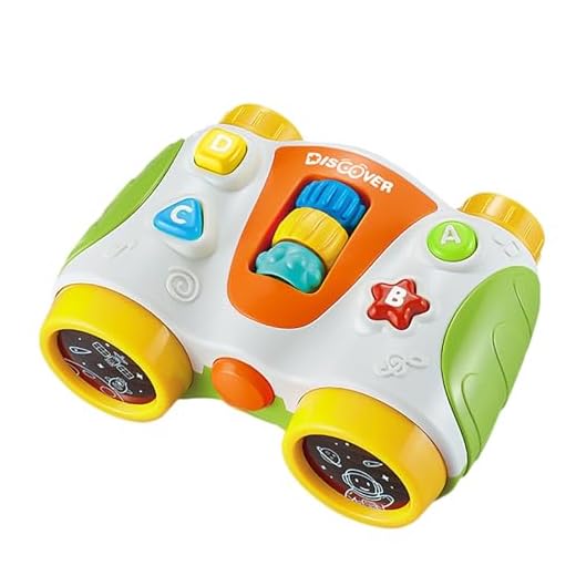 Binóculo de Brinquedo Infantil com Luz e Som Para Bebês e Crianças