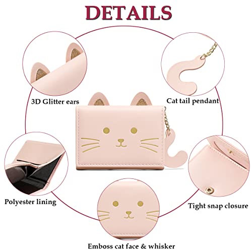 Sunwel Fashion 241 Girls Cute 3D Cat Face Glitter Ears Wallet thumb #4