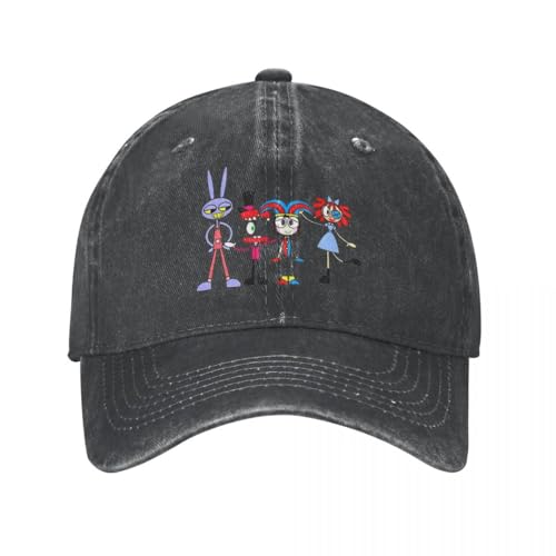 Casquette de baseball The Amazing Digital Circus réglable en coton délavé
