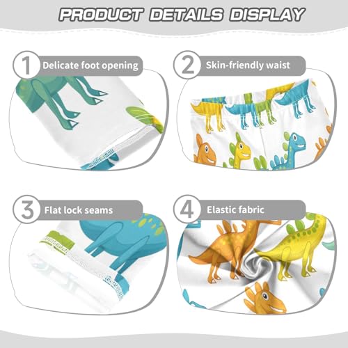Bolaz Toddler Girls Leggings Printed Yoga Pants Leggings Repetitive Dinosaurs for Kids3