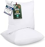 Utopia Bedding Relleno de Cojín 80 x 80 cm (2 Unidades), Fibra Virgen Siliconada, Almohadas de Sofá (Blanco)