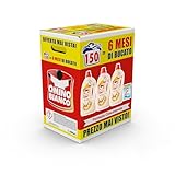 Omino Bianco - Detersivo Lavatrice Liquido, 150 Lavaggi, Rispetta Colori e Tessuti, Fresco Profumo con Essenza Cuore di Marsiglia, 2000 ml x 3 + Campione di Additivo Lavatrice Igienizzante Idrocaps