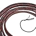 Strength Zones Bull Whip 06 to 16 Foot 16 Plaits Hand Made Cow Hide Leather Whip Equestrian Bullwhip Leather Belly & Bolster Inside Heavy Duty (Brown Two Tone, 08 Feet)
