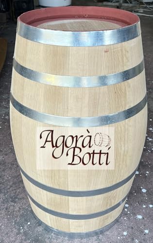 La botte viene venduta completa di tappo di sughero; costruita con legno di rovere francese rigenerato ricavato da barrique da 225 litri, è adatta per l'affinamento di vino, distillati e aceto.