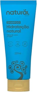 Shampoo Natural com Óleo de Coco e Argan - Hidratação Saudável e Nutrição Profunda - Sem Sal, Sem Corantes, Sem Silicone - 237ml