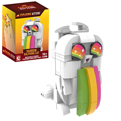 Exploding Kittens - Rainbow Ralphing Cat Buildable Figure (145 pieces)