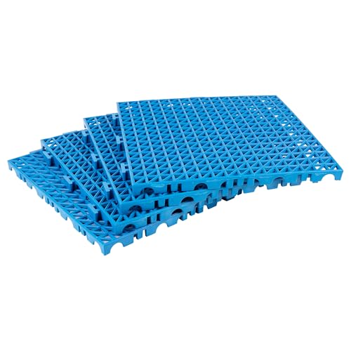 Cofan Loseta Alveolada | Set de 4 Unidades | Color Azul | Material PVC | Medidas 33 x 33 x 2 cm | De fácil montaje y anclaje perfecto