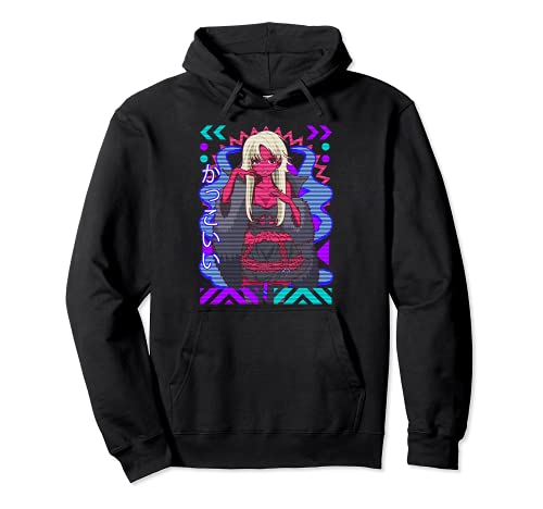 Aesthetic Vaporwave Anime Girl Kawaii Japanese Music Sudadera con Capucha