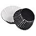 ROSENICE Cupcake Liners Aluminum Foil Cups Cake Muffin Molds for Baking (Black)- 100 Pieces
