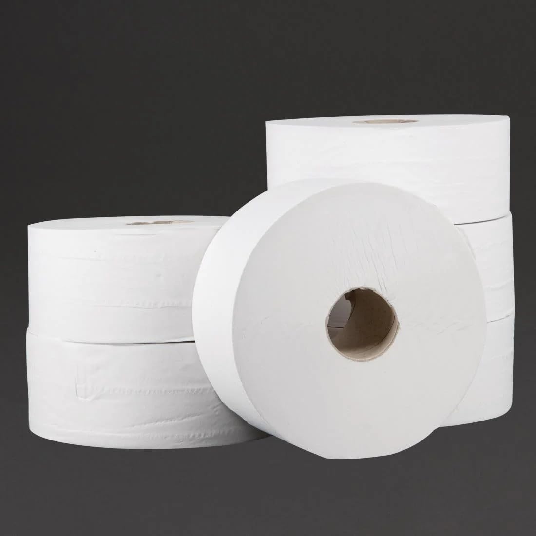 Jantex DL919 Lot de 6 rouleaux Jumbo Blanc
