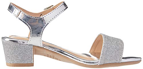 Sandalia Pink Cats com Salto Feminino Prata 32