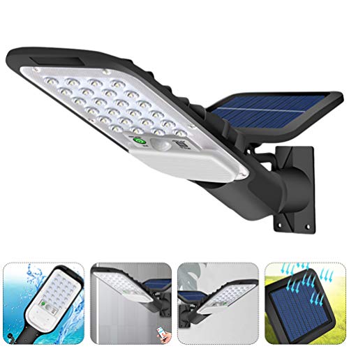LEDMOMO 1 conjunto de luz solar com sensor de movimento, luzes de parede alimentadas por energia sol