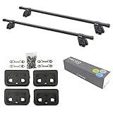 Terzo テルッツォ (by PIAA) 車種別ベースキャリアセット スクエアバータイプ ブラック ボルトオンタイプ ロック付 【スバル レヴォーグ H26. 6~ 型式 VM#・VN#】 EF-DRX + EB2 + DR25 KIT7092T