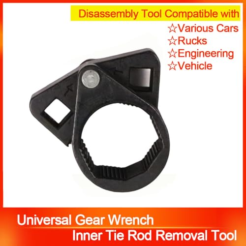Universal Two way Inner Tie Rod Hex Wrench Repair Removal Tools 27-42mm Inner Tie Rod Removal Tool Compatible,Gear extractor wrench for Car Truck Vehicle Motorcycle