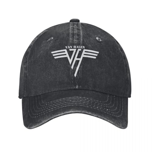 Van Halen Logo Denim Czapka Z Daszkiem K Rock Hip Hop Czapki Unisex Nastolatki Y2k Daszki Przeciwsłoneczne Retro Czapki z Daszkiem