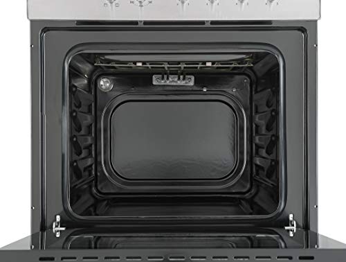 Respekta Einbau-Herdset Edelstahl/Energieeffizienzklasse A / 59 Liter Garraum / 6 Kochstufen/Massekochfeld mit Blitzkochplatte / 3 Beheizungsarten / EB6000SETIXN