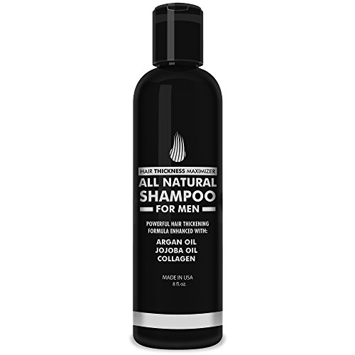 Hair Growth Shampoo for Men - Hair Thickening Shampoo by Hair Thickness Maximizer. Best Treatment for Thinning and Hair Loss. Paraben Free, with Argan Oil