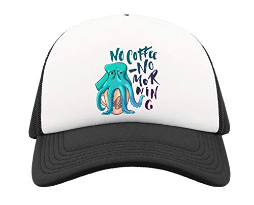 Gorra de béisbol de media malla estilo snapback con pulpo divertido