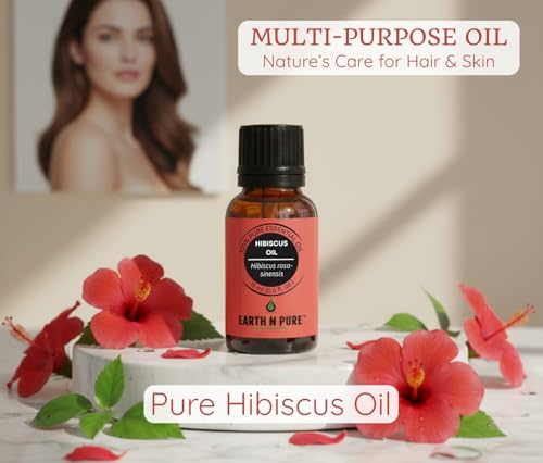 Image of Earth N Pure Hibiscus Oil (Gudhal Oil) Natural and Therapeutic Grade - 250 ml