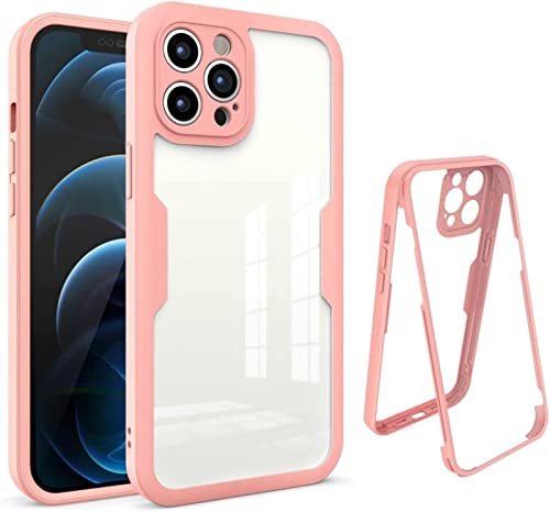 Protection intégrale iPhone 13 mini coque antichoc 360 rose en TPU