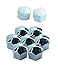 YILUSHUN - 321601173A 8D0012244A 20pcs 17mm Sliver Wheel Lug Nut Center Cover Caps + Removal Tool for VW Golf Passat Audi A1 A4 A3 A6 Q5
